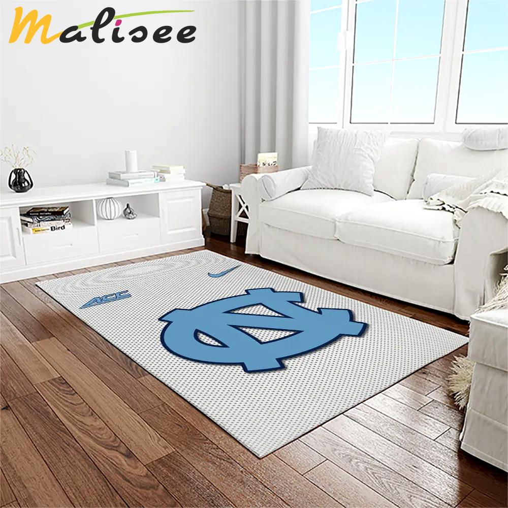 Ncaa north carolina tar heels college sport basketball and foolball team logo rectangle area rug ncth18 Rectangle Rug