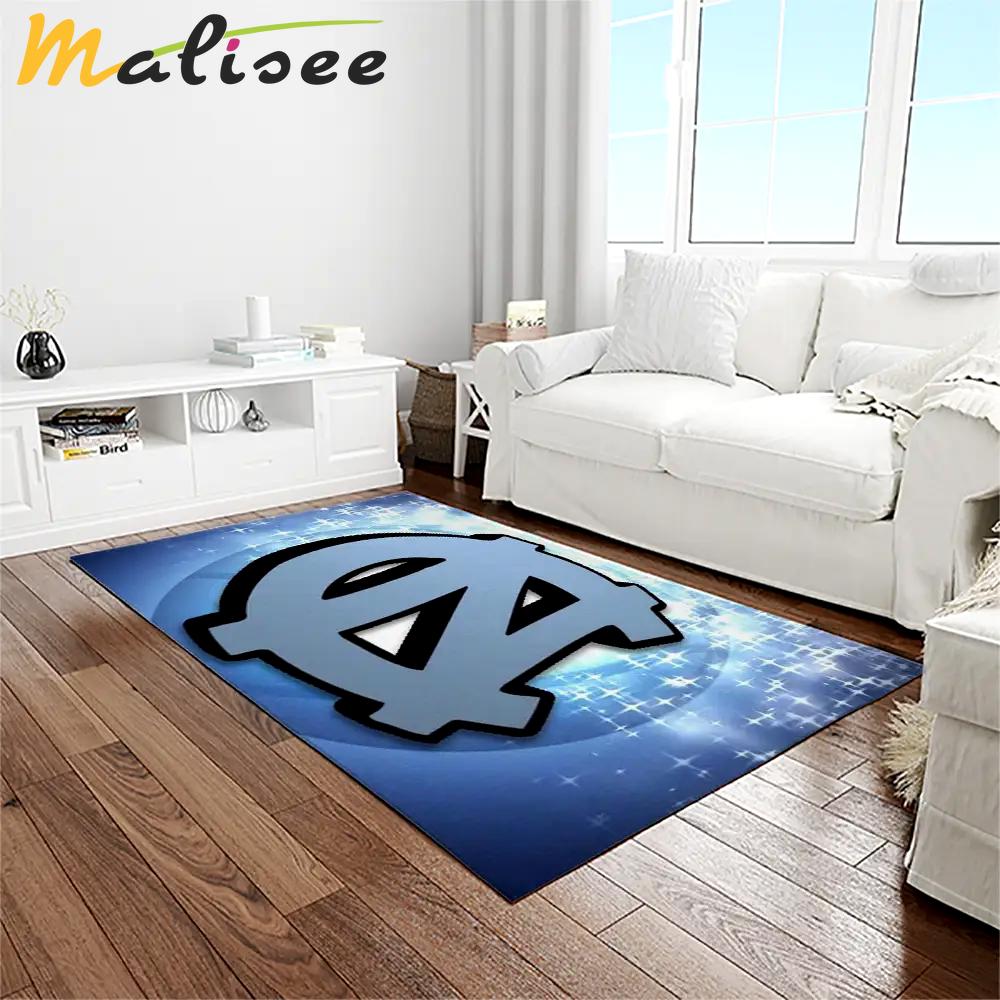 Ncaa north carolina tar heels college sport basketball and foolball team logo rectangle area rug ncth60 Rectangle Rug