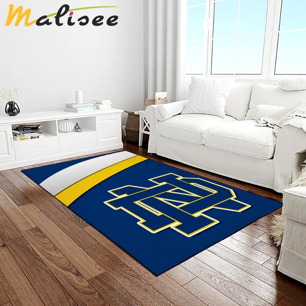 Ncaa notre dame fighting sport basketball and foolball team logo rectangle area rug ndf01 Rectangle Rug