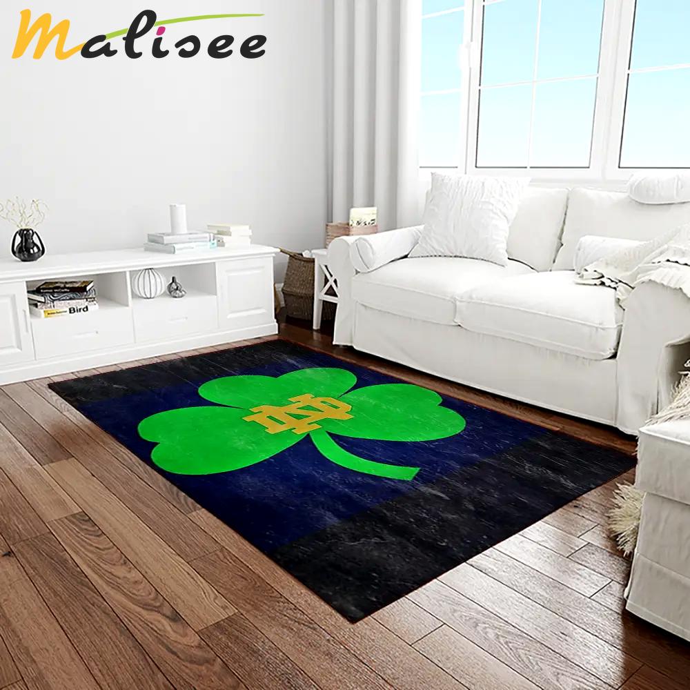Ncaa notre dame fighting sport basketball and foolball team logo rectangle area rug ndf26 Rectangle Rug