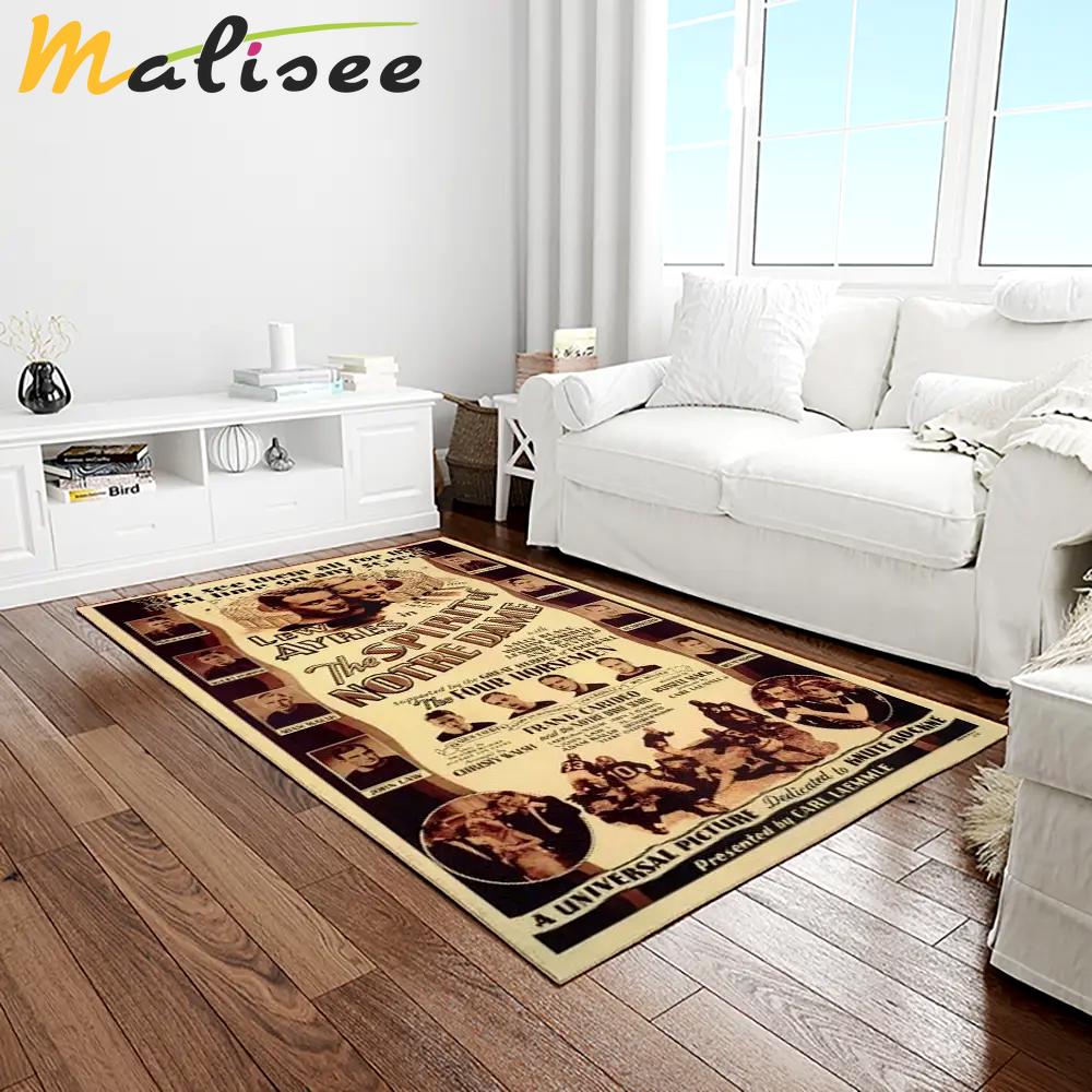 Ncaa notre dame fighting sport basketball and foolball team logo rectangle area rug ndf55 Rectangle Rug