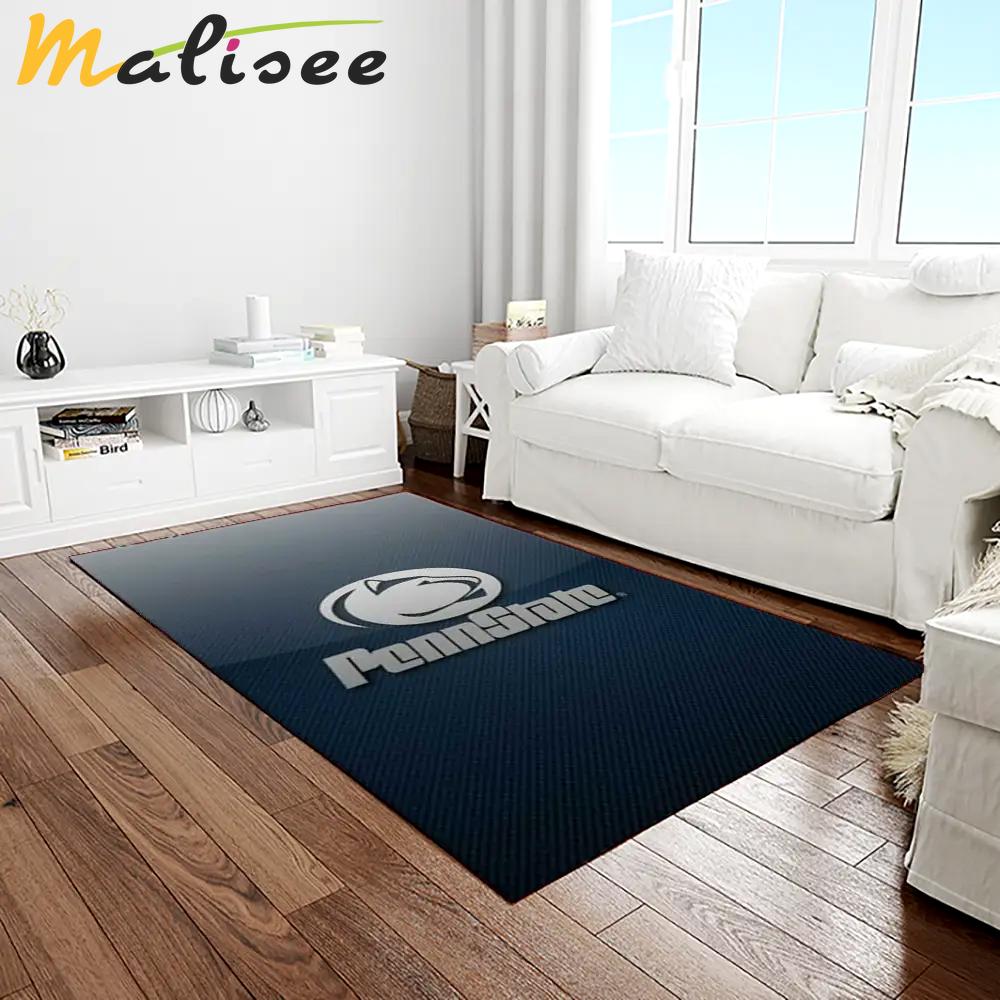 Ncaa penn state nittany lions college sport basketball and foolball team logo rectangle area rug psnl19 Rectangle Rug