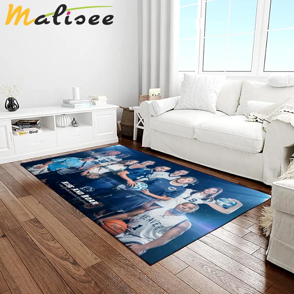 Ncaa penn state nittany lions college sport basketball and foolball team logo rectangle area rug psnl27 Rectangle Rug