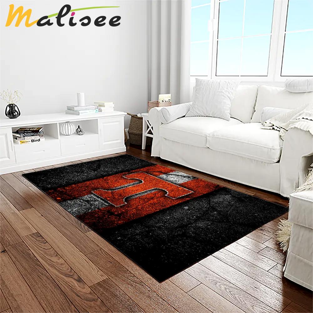 Ncaa tennessee volunteers college sport basketball and foolball team logo rectangle area rug tvs10 Rectangle Rug