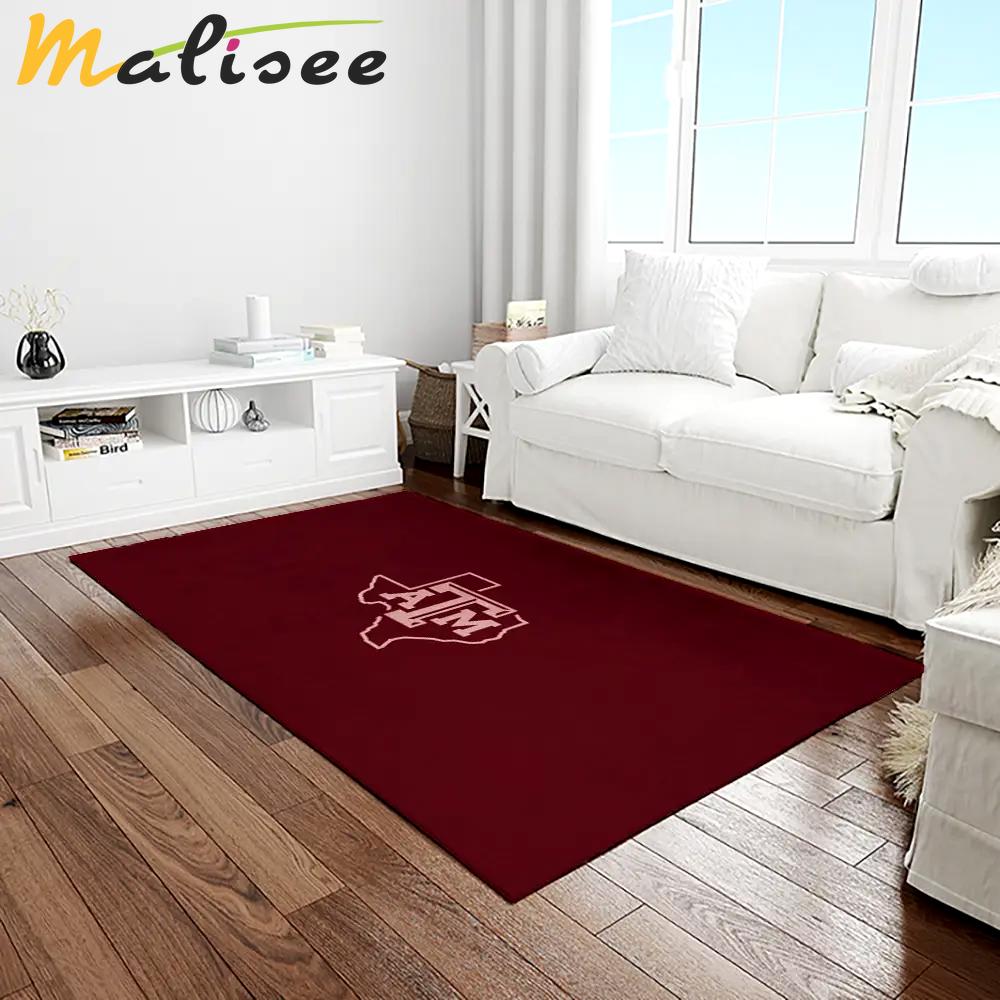 Ncaa texas a&m aggies college sport basketball and foolball team logo rectangle area rug tama11 Rectangle Rug