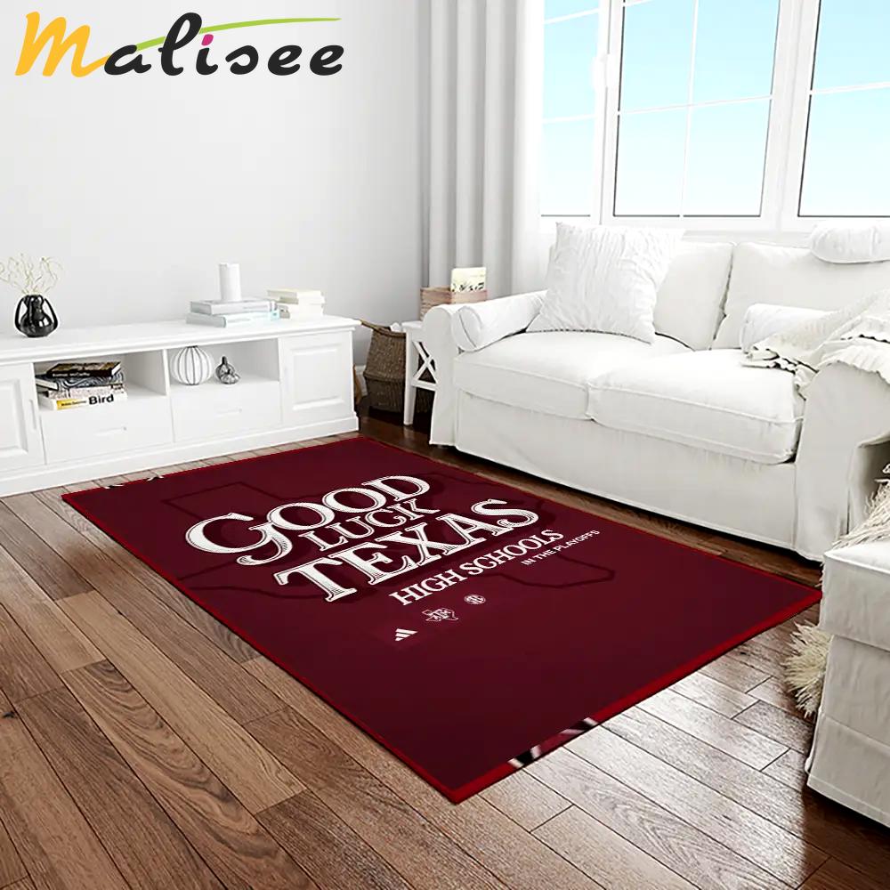 Ncaa texas a&m aggies college sport basketball and foolball team logo rectangle area rug tama52 Rectangle Rug