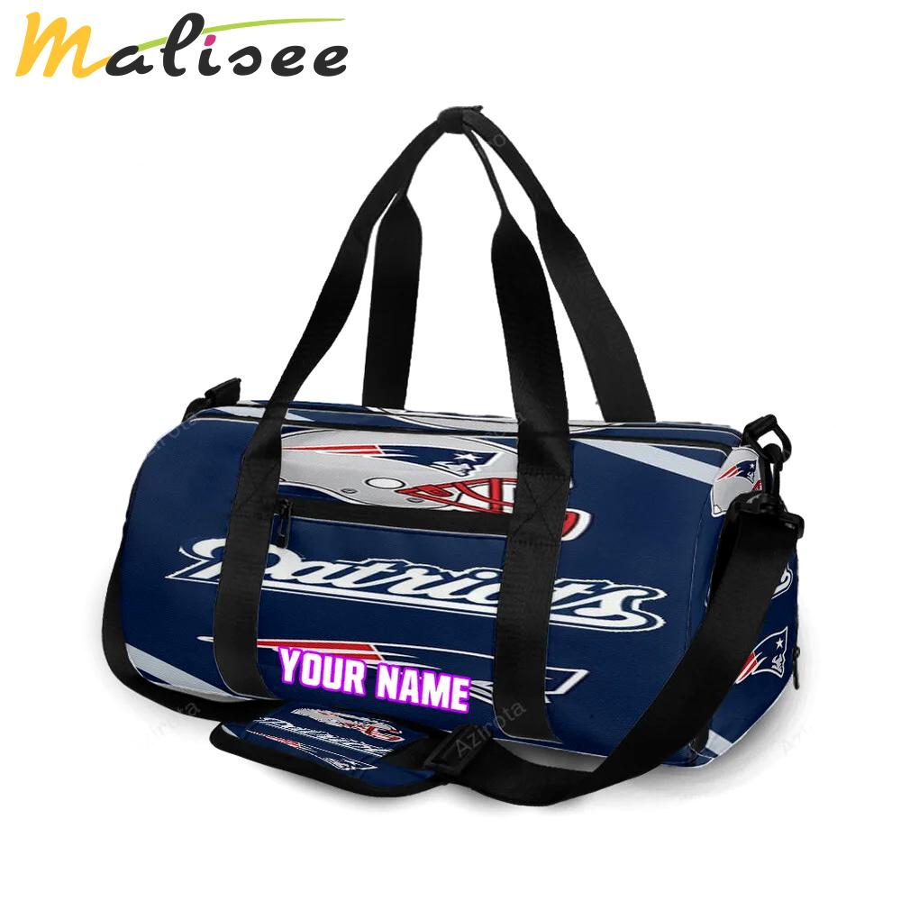 New england patriots helmet navy personalized name travel bag gym bag 30 Travel Bag