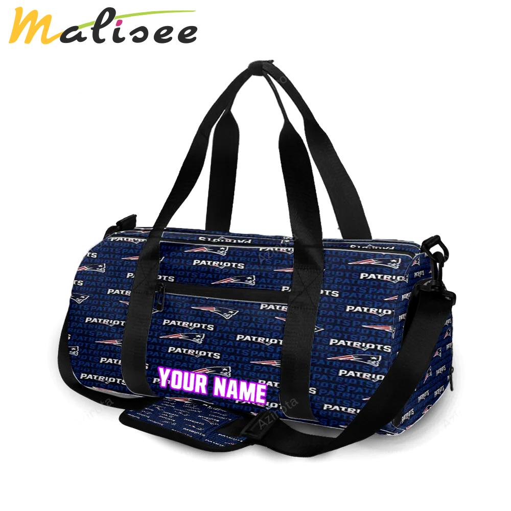 New england patriots10 personalized name travel bag gym bag 538 Travel Bag