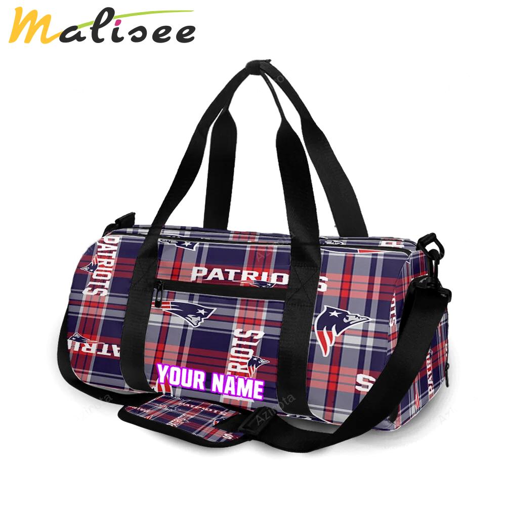 New england patriots9 personalized name travel bag gym bag 1360 Travel Bag