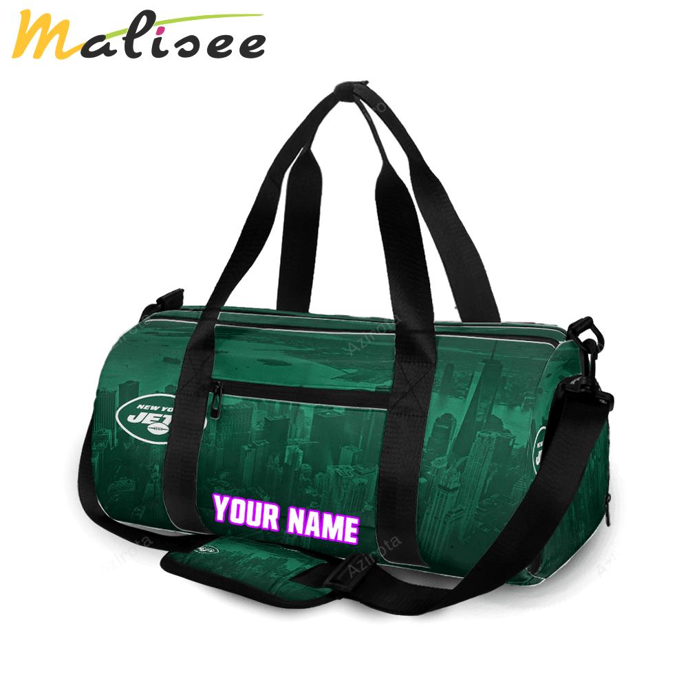 New york jets city v34 personalized name travel bag gym bag 1286 Travel Bag