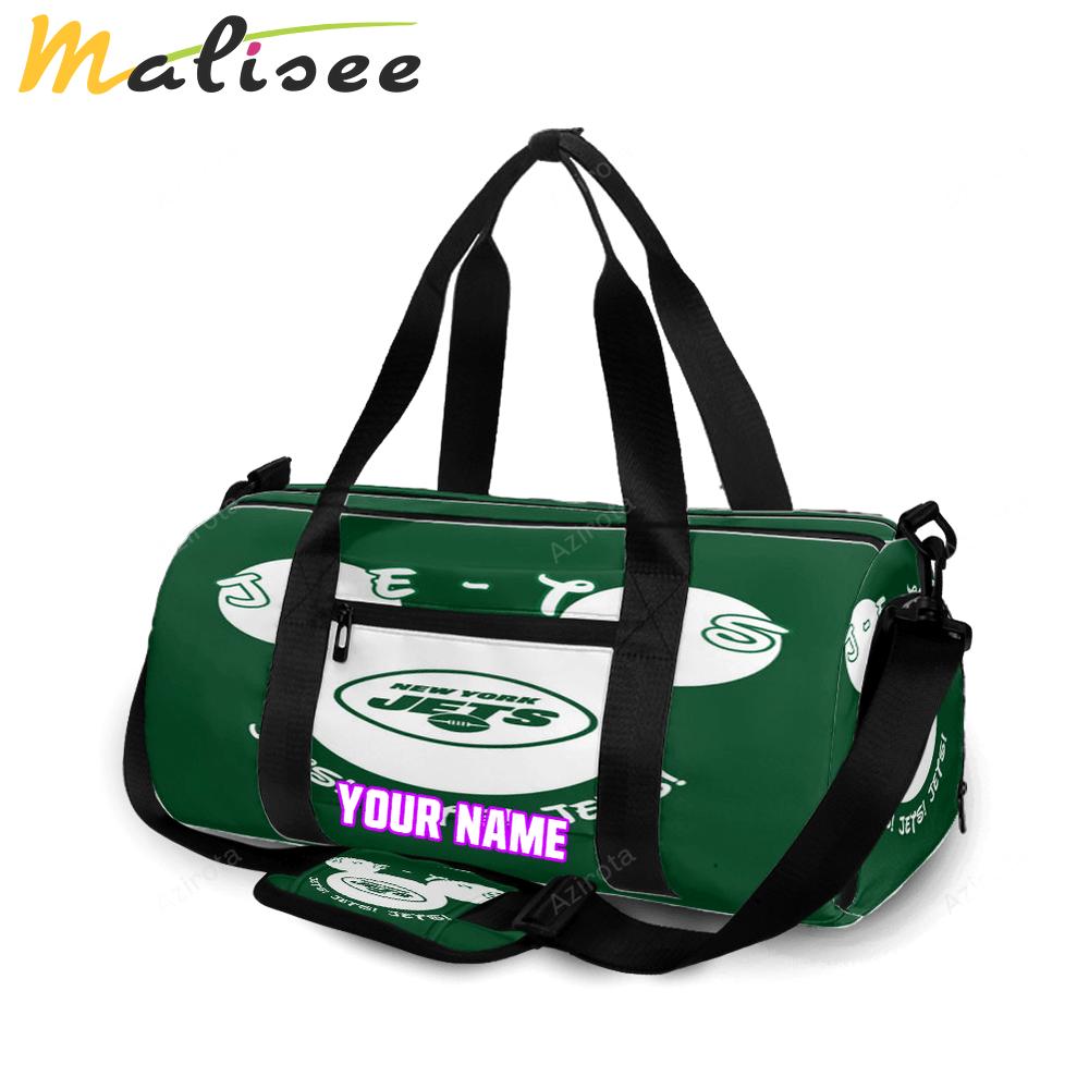New york jets disney mickey v38 personalized name travel bag gym bag 918 Travel Bag