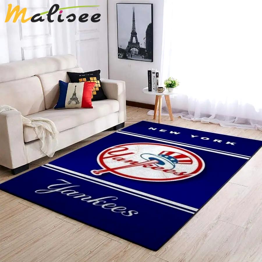 Newyork yankees mbl area rug living room rug home decors living room carpet floor decor the us decor Rectangle Rug