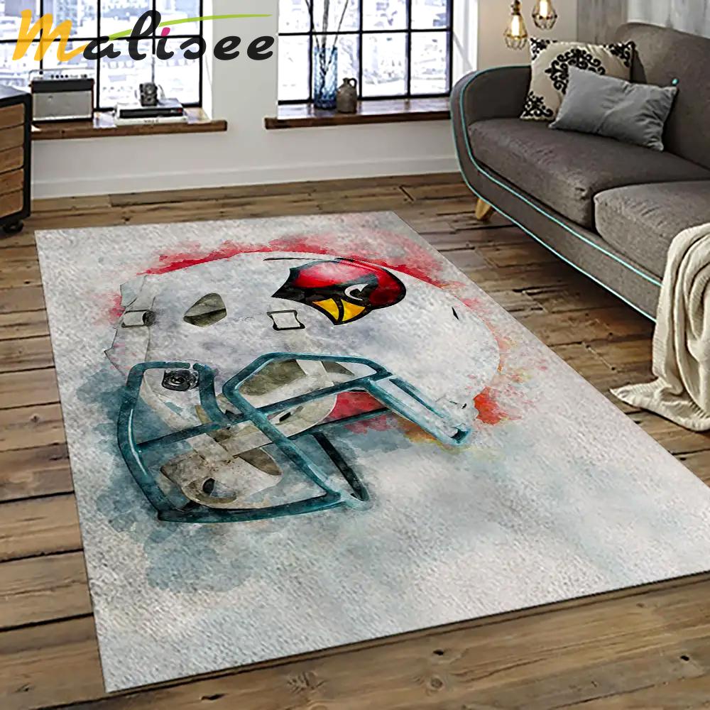 Nfl arizona cardinals football team logo sport carpet rectangle area rug for living room ac34 Rectangle Rug