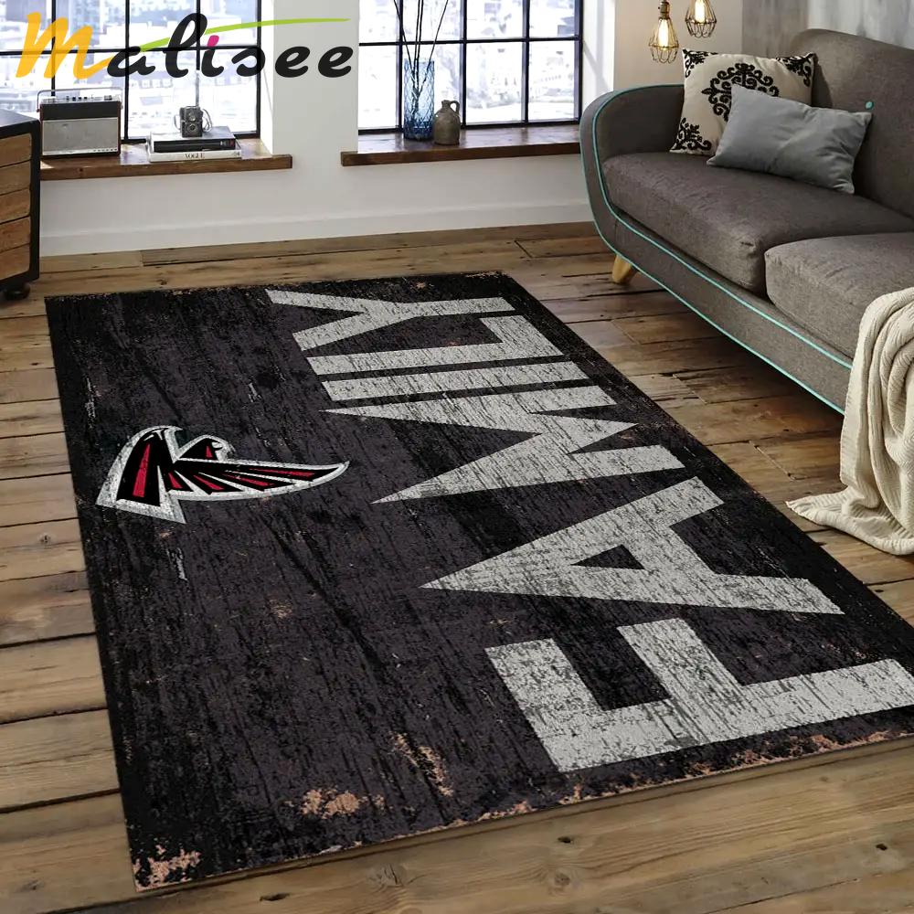 Nfl atlanta falcons football team logo rectangle area rug af14 Rectangle Rug