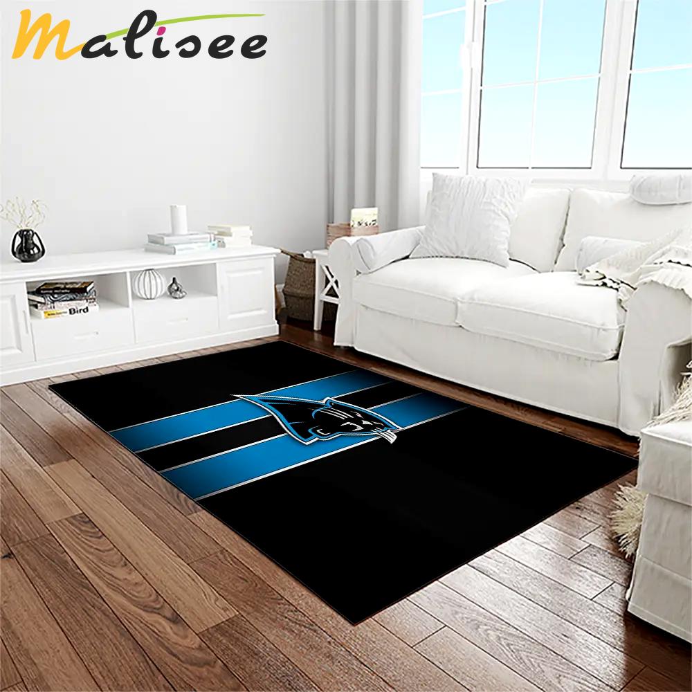 Nfl carolina panthers football team logo rectangle area rug cp04 Rectangle Rug