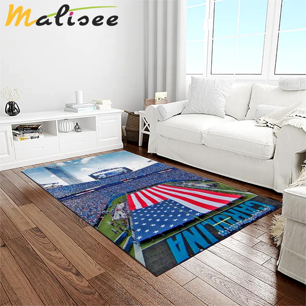 Nfl carolina panthers football team logo rectangle area rug cp20 Rectangle Rug
