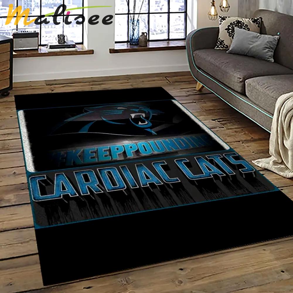 Nfl carolina panthers football team logo sport carpet area rug gift for friends cnps33 Rectangle Rug