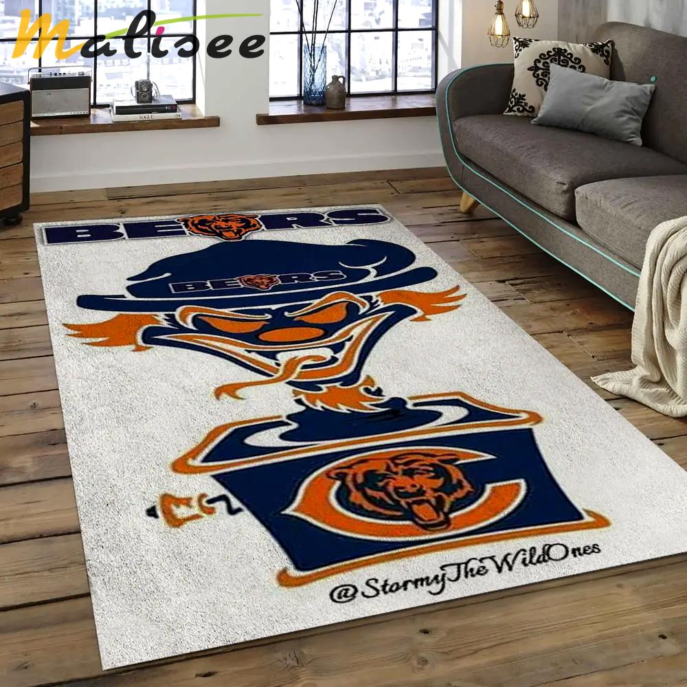 Nfl chicago bears football team logo rectangle area rug cgb41 Rectangle Rug