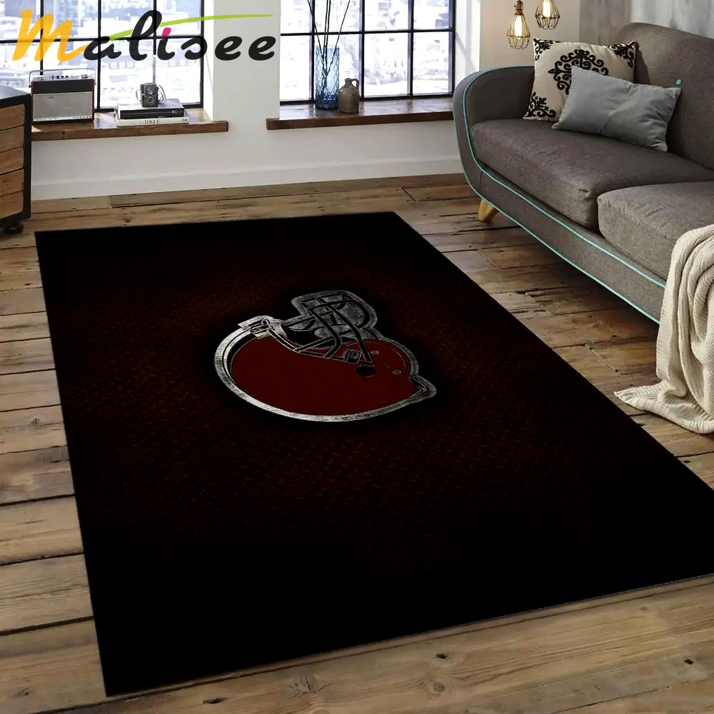 Nfl cleveland browns football team logo rectangle area rug clb33 Rectangle Rug