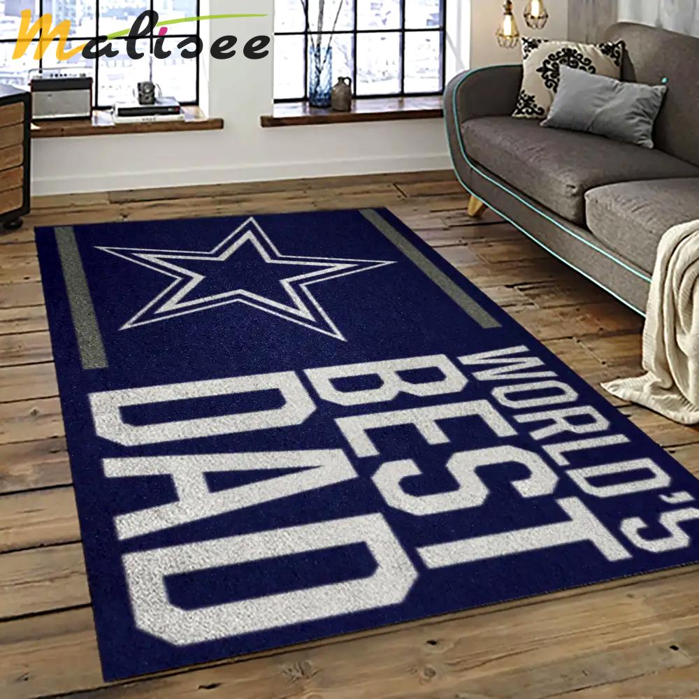 Nfl dallas cowboy football team logo sport carpet rectangle area rug for living room dc06 Rectangle Rug