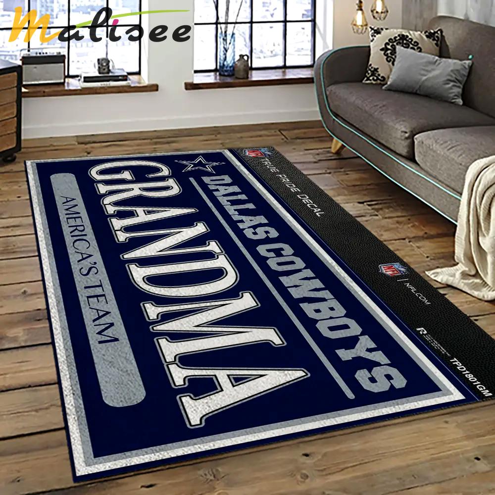 Nfl dallas cowboy football team logo sport carpet rectangle area rug for living room dc65 Rectangle Rug