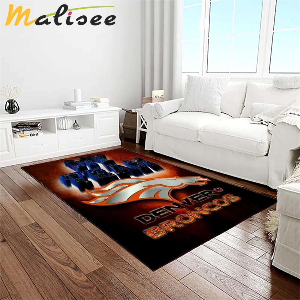 Nfl denver broncos football team logo rectangle area rug db55 Rectangle Rug