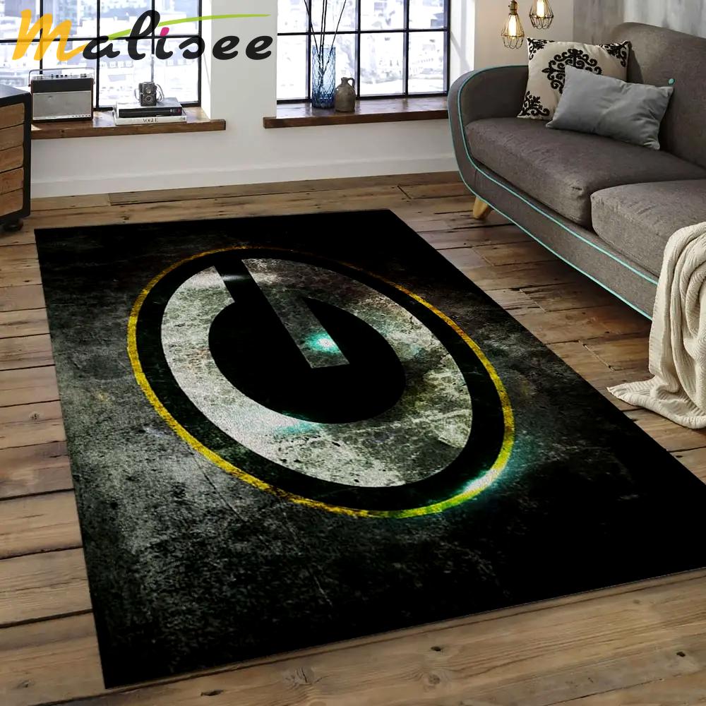 Nfl green bay packers football team logo rectangle area rug gbp41 Rectangle Rug