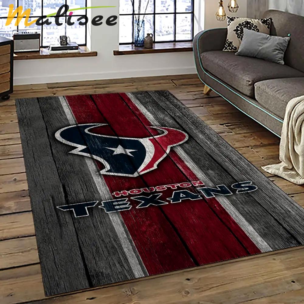 Nfl houston texans football team logo sport carpet area rug home decor best gift for friends ht50 Rectangle Rug