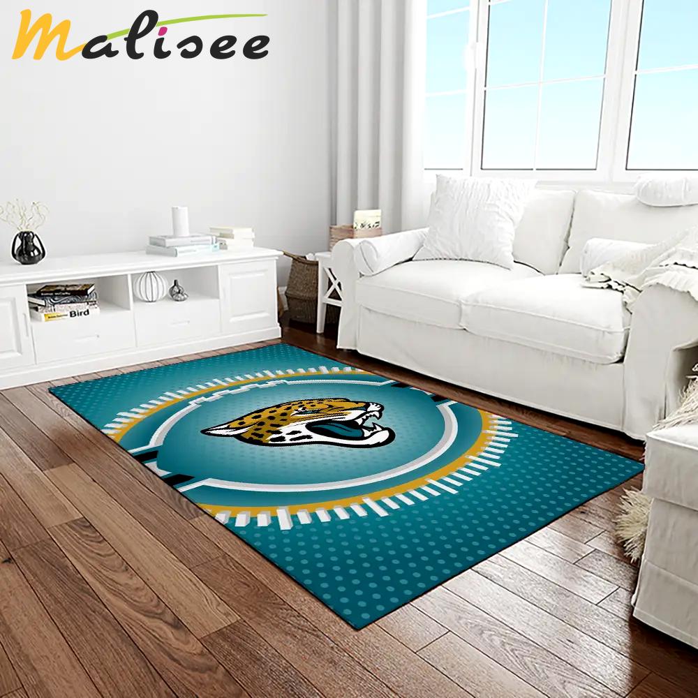 Nfl jacksonville jaguars football team logo rectangle area rug jj03 Rectangle Rug