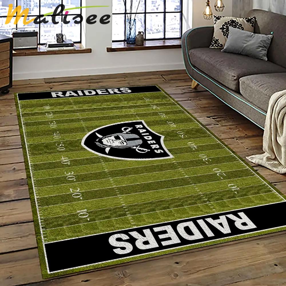Nfl las vegas raiders football team logo sport carpet area rug home decor best gift for friends lvr68 Rectangle Rug