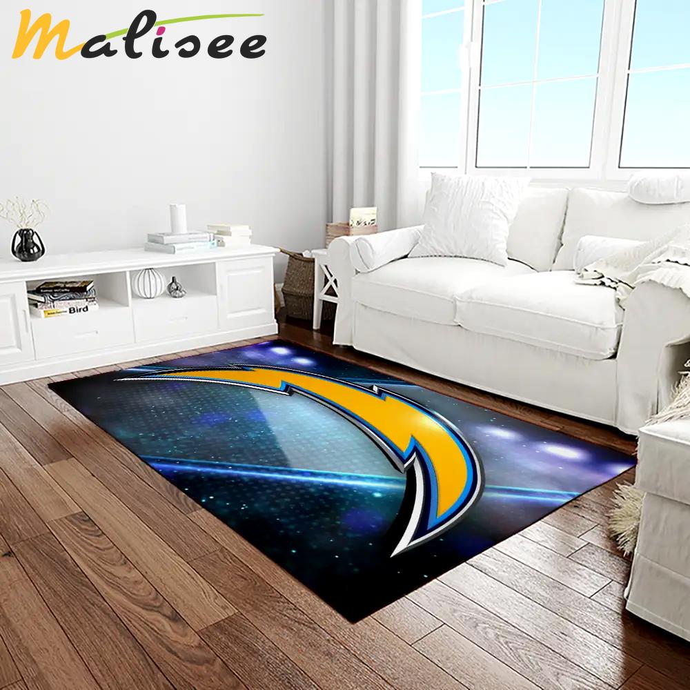 Nfl los angeles chargers football team logo rectangle area rug lac03 Rectangle Rug