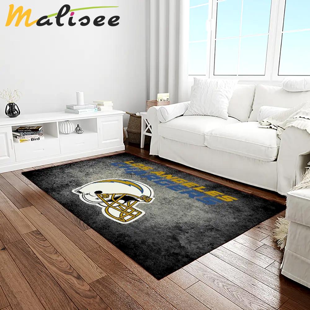 Nfl los angeles chargers football team logo rectangle area rug lac10 Rectangle Rug