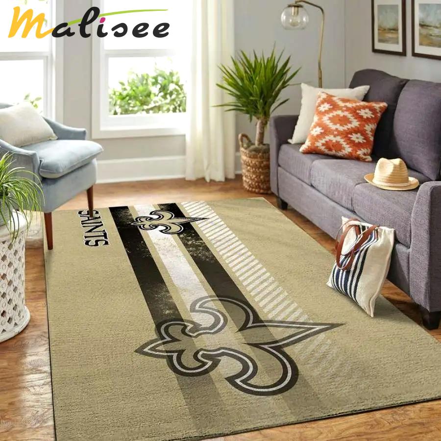 Nfl new orleans saints football area rug living room rug home decor 1912212 Rectangle Rug