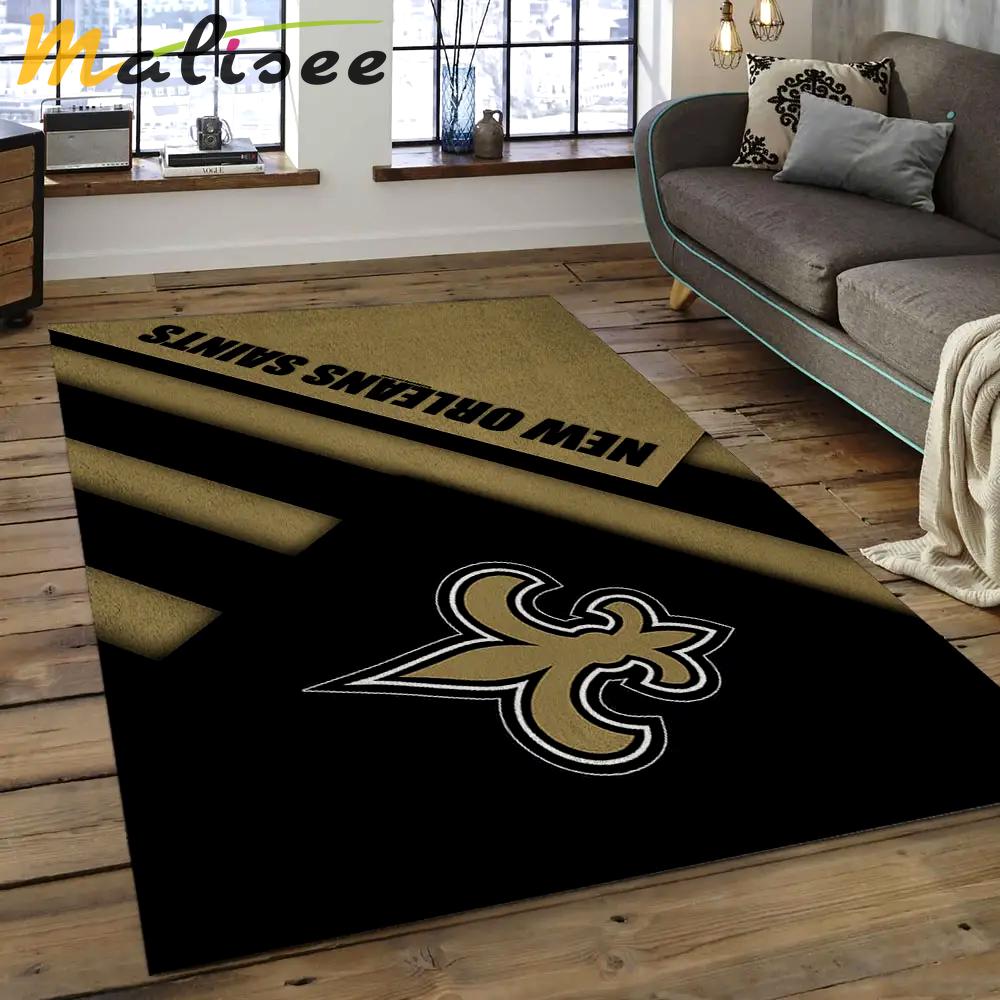 Nfl new orleans saints football team logo rectangle area rug nos07 Rectangle Rug