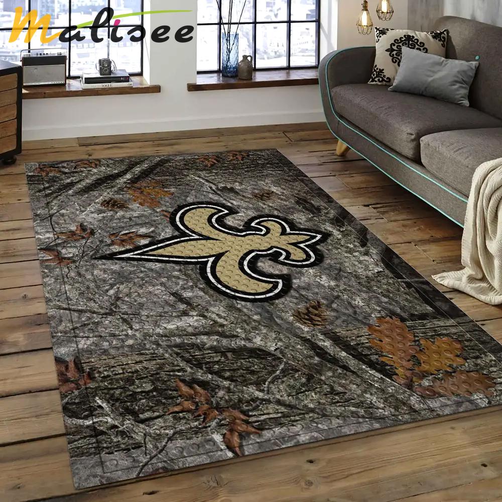 Nfl new orleans saints football team logo rectangle area rug nos37 Rectangle Rug