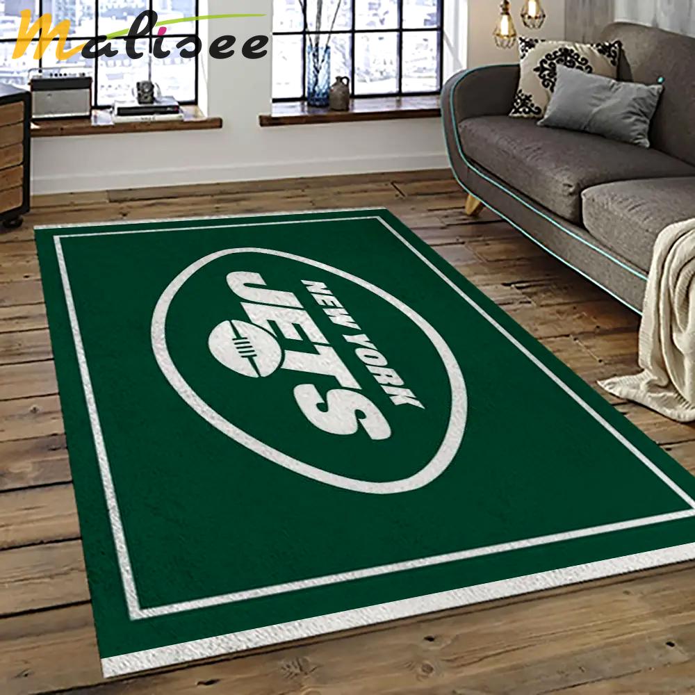 Nfl new york jets football team logo sport carpet rectangle area rug for living room nyj28 Rectangle Rug