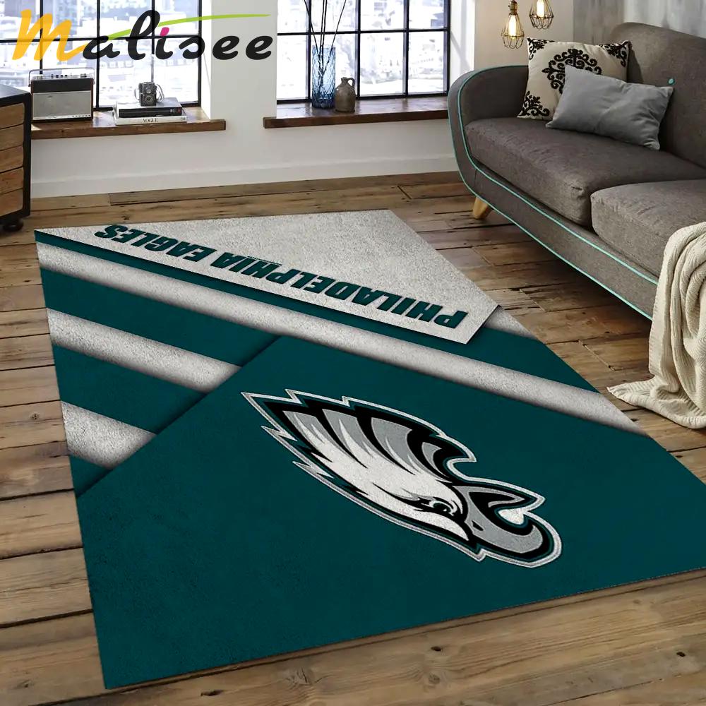 Nfl philadelphia eagles football team logo rectangle area rug pe15 Rectangle Rug