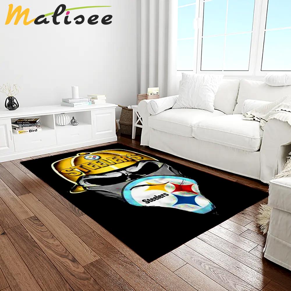 Nfl pittsburgh steelers football team logo rectangle area rug ptts03 Rectangle Rug