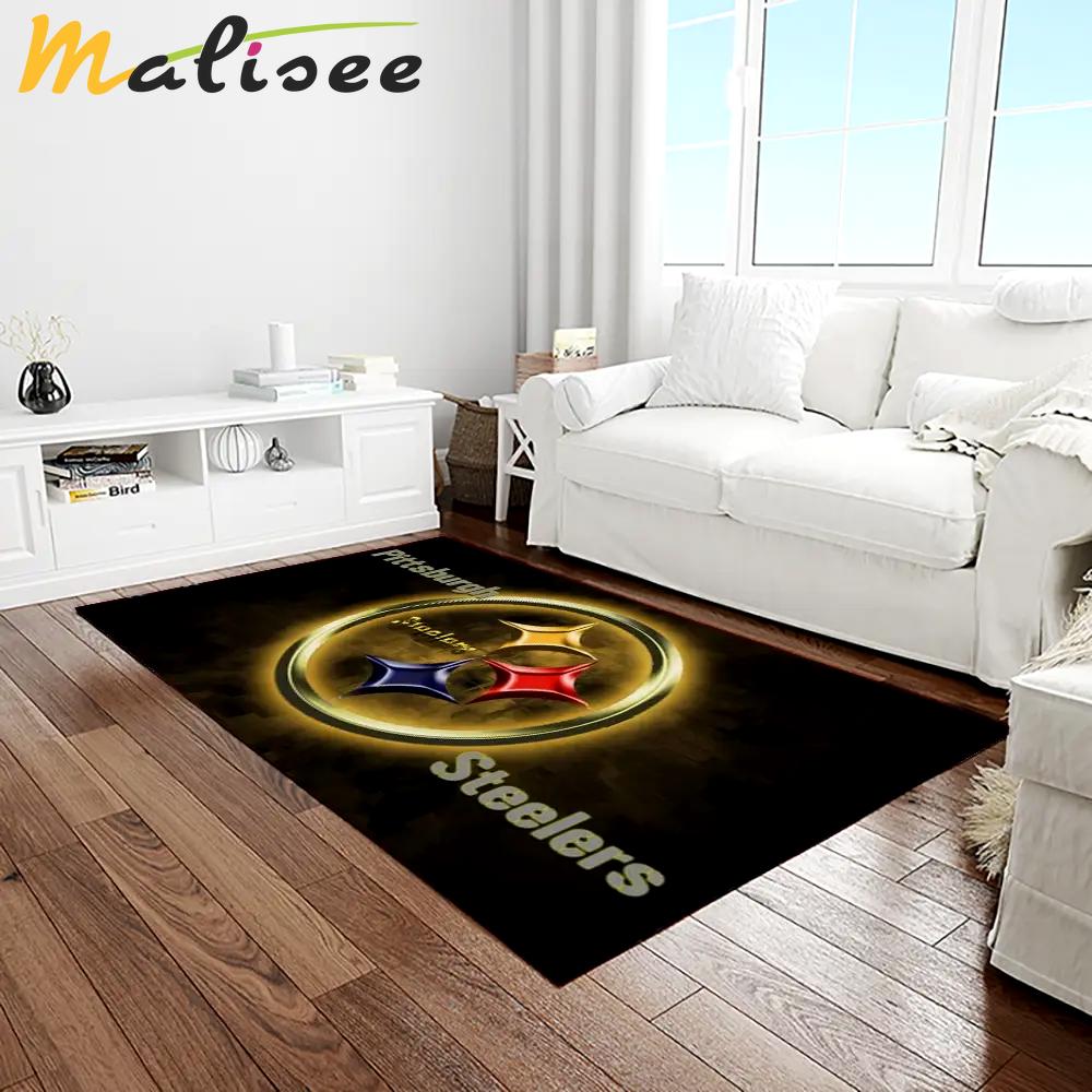 Nfl pittsburgh steelers football team logo rectangle area rug ptts16 Rectangle Rug
