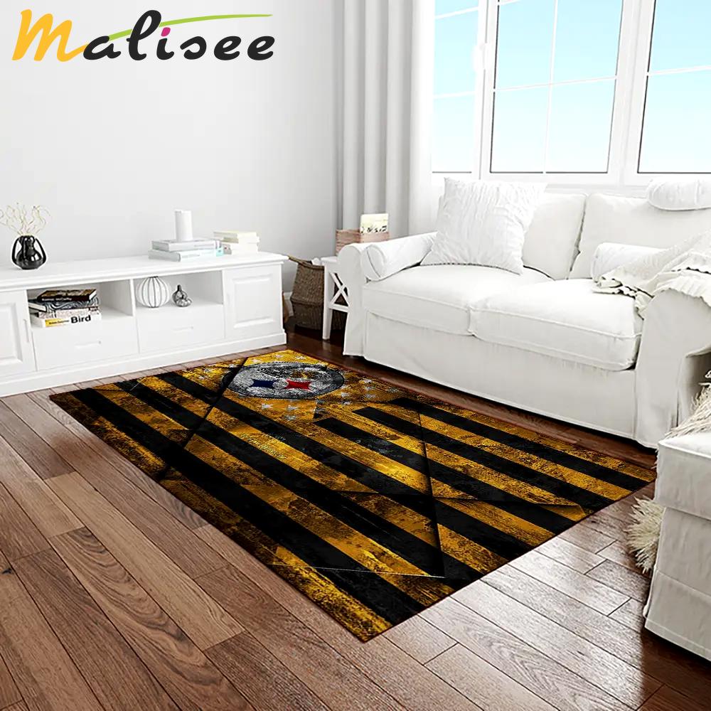 Nfl pittsburgh steelers football team logo rectangle area rug ptts22 Rectangle Rug