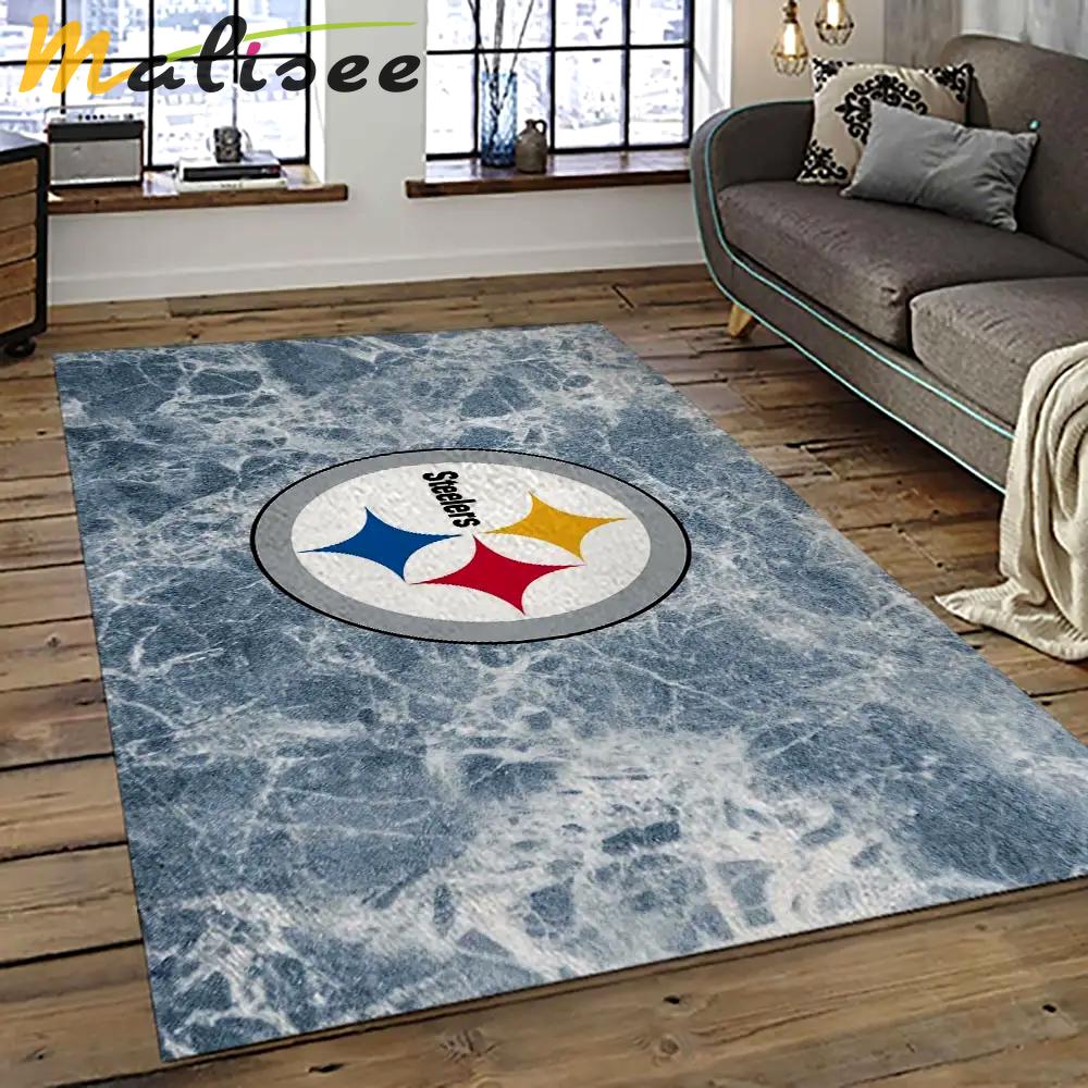 Nfl pittsburgh steelers football team logo sport carpet area rug home decor best gift for friends psf35 Rectangle Rug