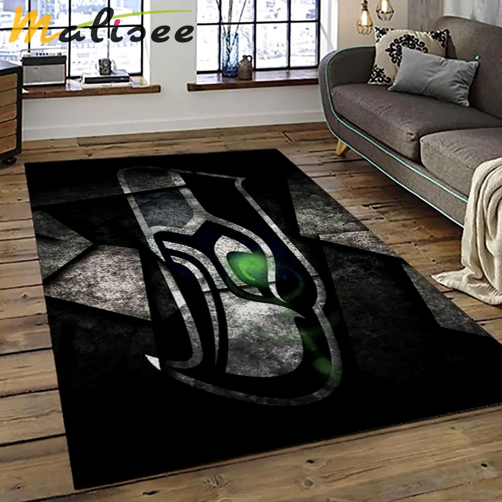 Nfl seattle seahawks football team logo sport carpet area rug home decor best gift for friends ss70 Rectangle Rug
