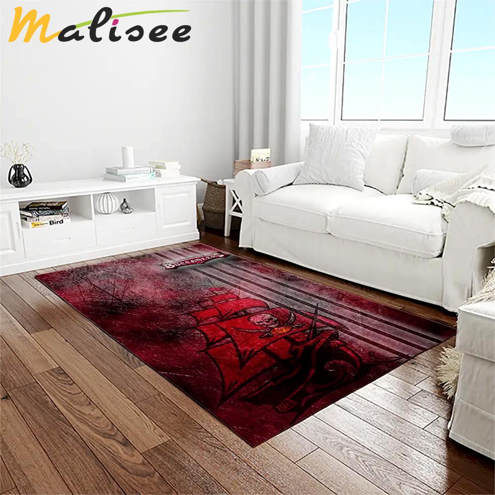 Nfl tampa bay buccaneers team logo rectangle area rug tbb05 Rectangle Rug