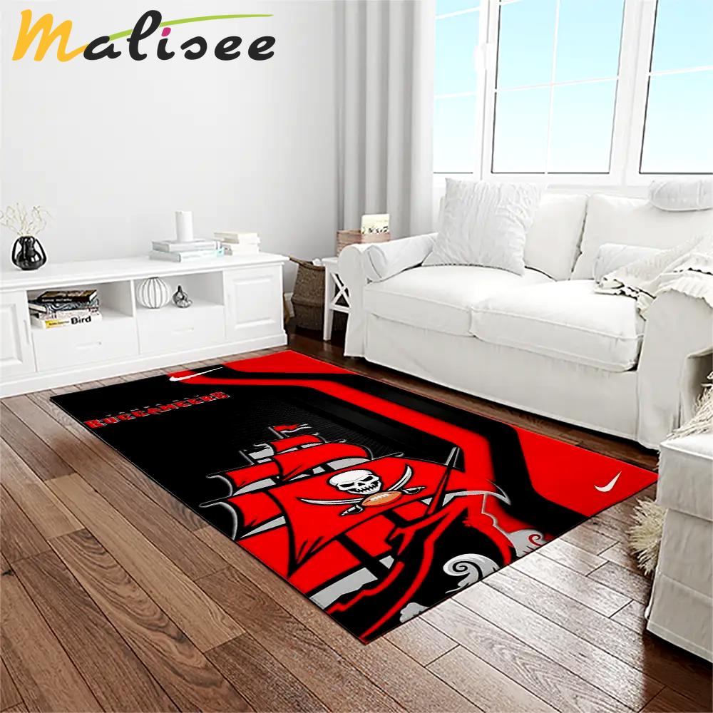 Nfl tampa bay buccaneers team logo rectangle area rug tbb12 Rectangle Rug
