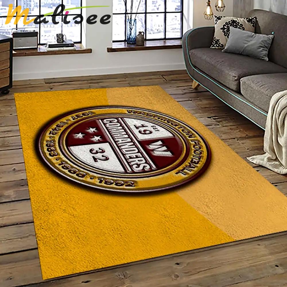 Nfl washington commanders football team logo sport carpet area rug home decor best gift for friends wscd38 Rectangle Rug