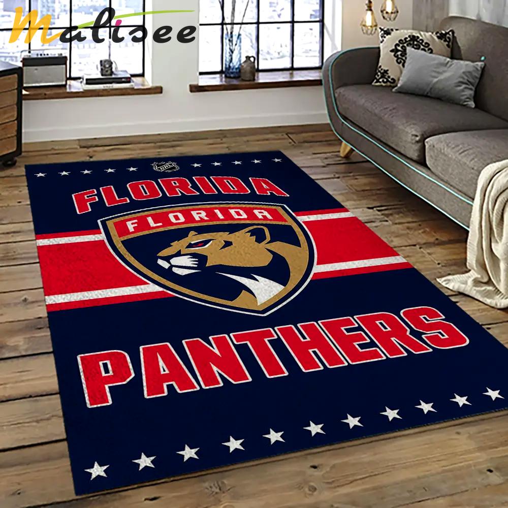 Nhl florida panthers hockey team logo sport carpet rectangle area rug for living room fp08 Rectangle Rug