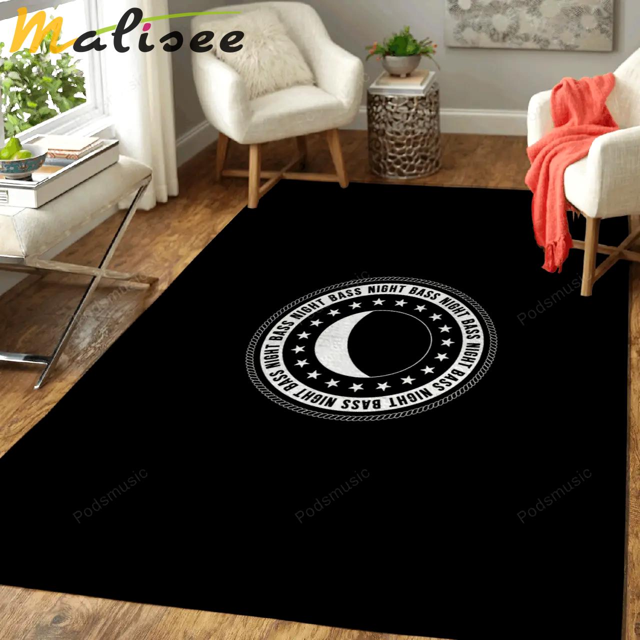 Night bass music art for fans area rug living room carpet rug regtangle carpet floor decor home decor Rectangle Rug