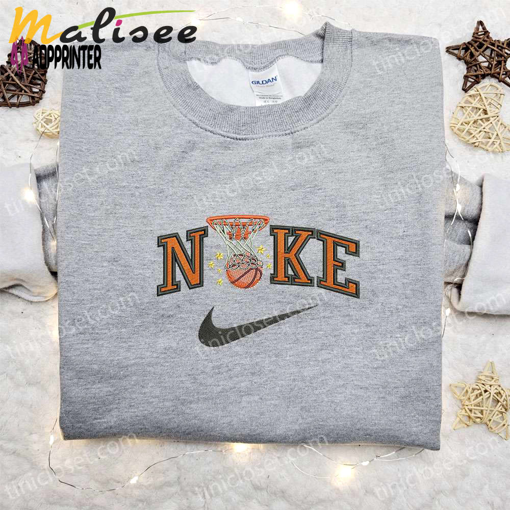 Nike embroidered basketball sweatshirt & nba shirt: sport inspired apparel by nike Embroidered Shirt