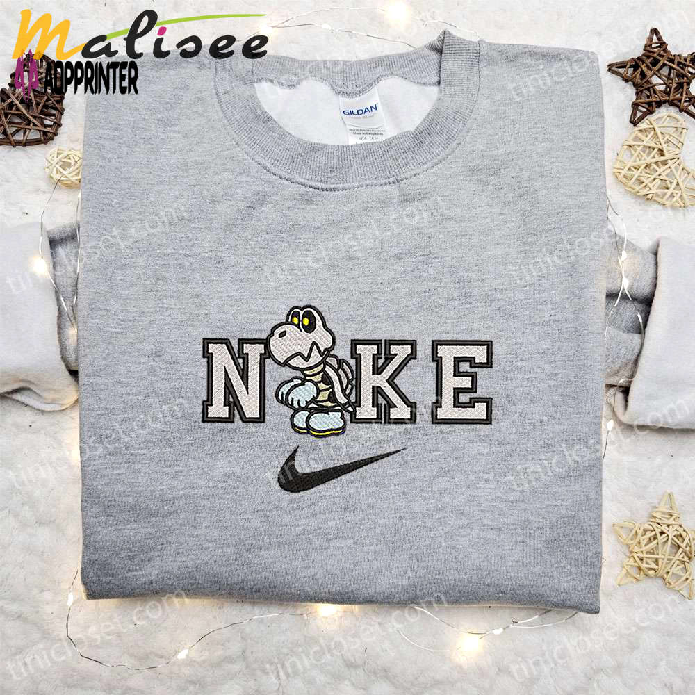 Nike embroidered hoodie & shirt: dry bone collaboration – best halloween gift ideas Embroidered Shirt
