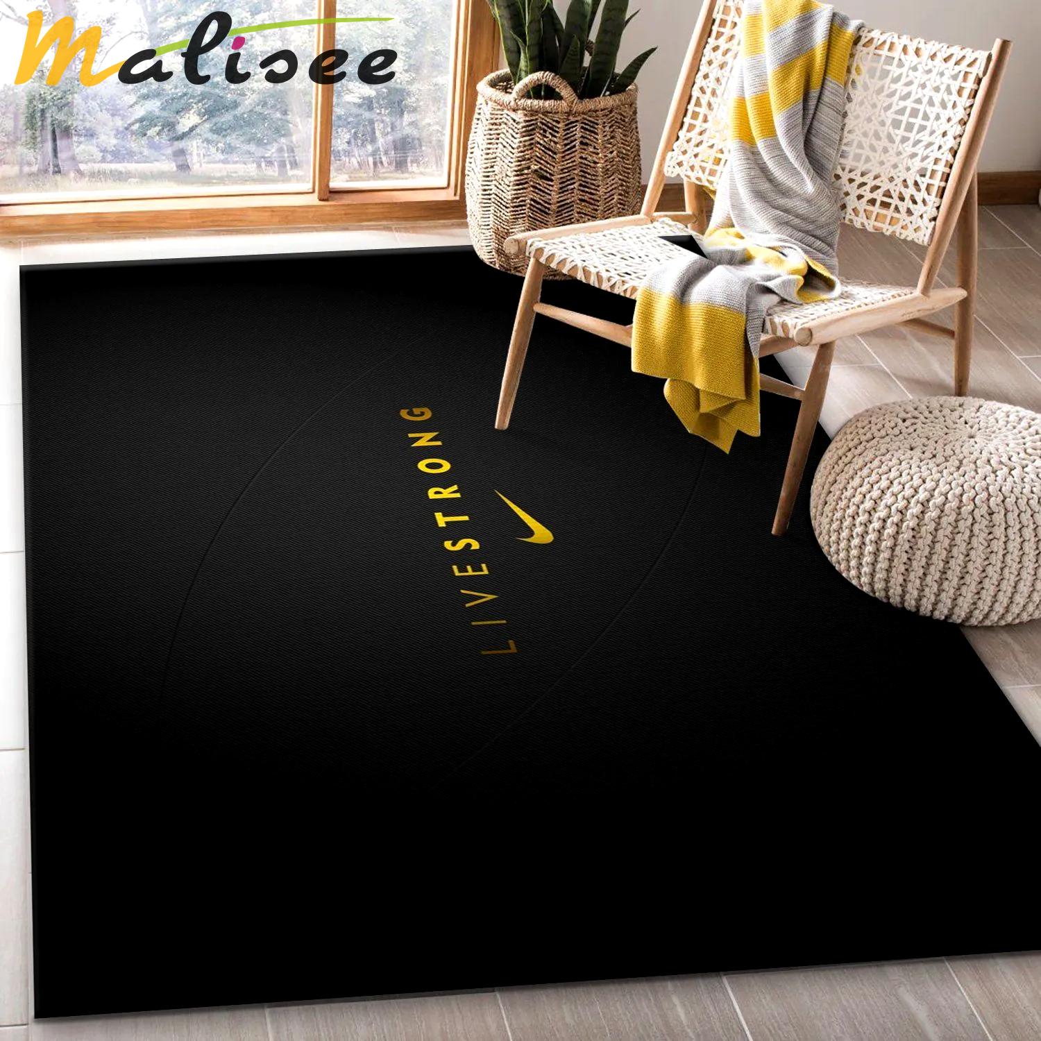 Nike logo type 802. Upgrade Your Living Room with Luxury Home Decor: Area Carpets, Floor Decor, Door Mats, and Hot Gift Items with style a High-End Fashion Brand Rectangle Rug